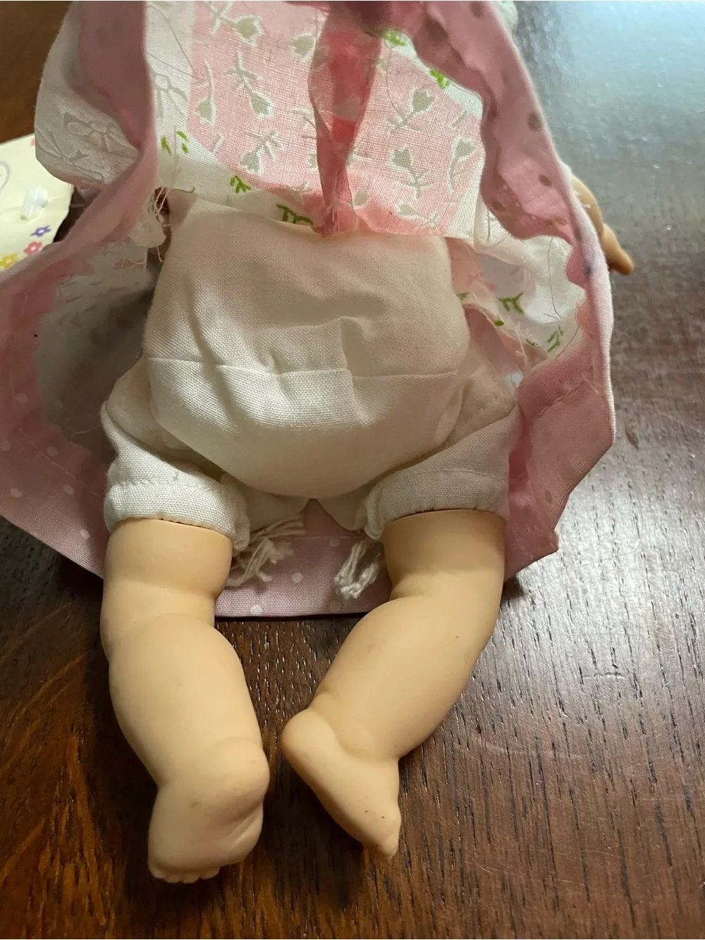 1990s Palm Pals Bean Bag Kids Baby Doll with Bonnet